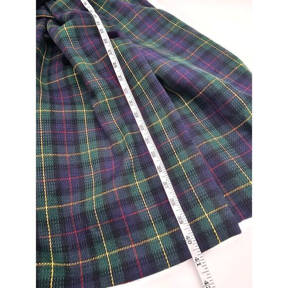 Vtg 80s/90s John Roberts Women's 12 Double Breasted Tartan Trench Midi Dress NOS - Picture 10 of 10